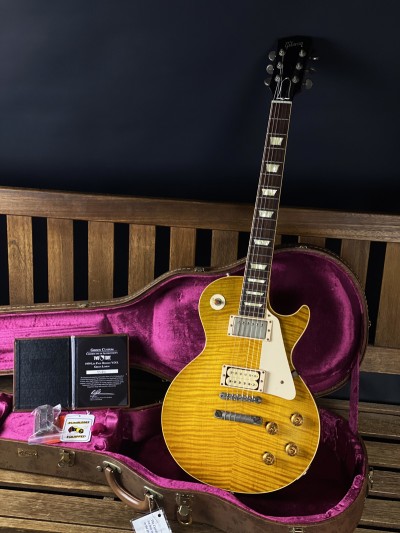 Gibson Custom 2013 Two Tone Specs 59 Les Paul VOS Green Lemon serial 9 31831